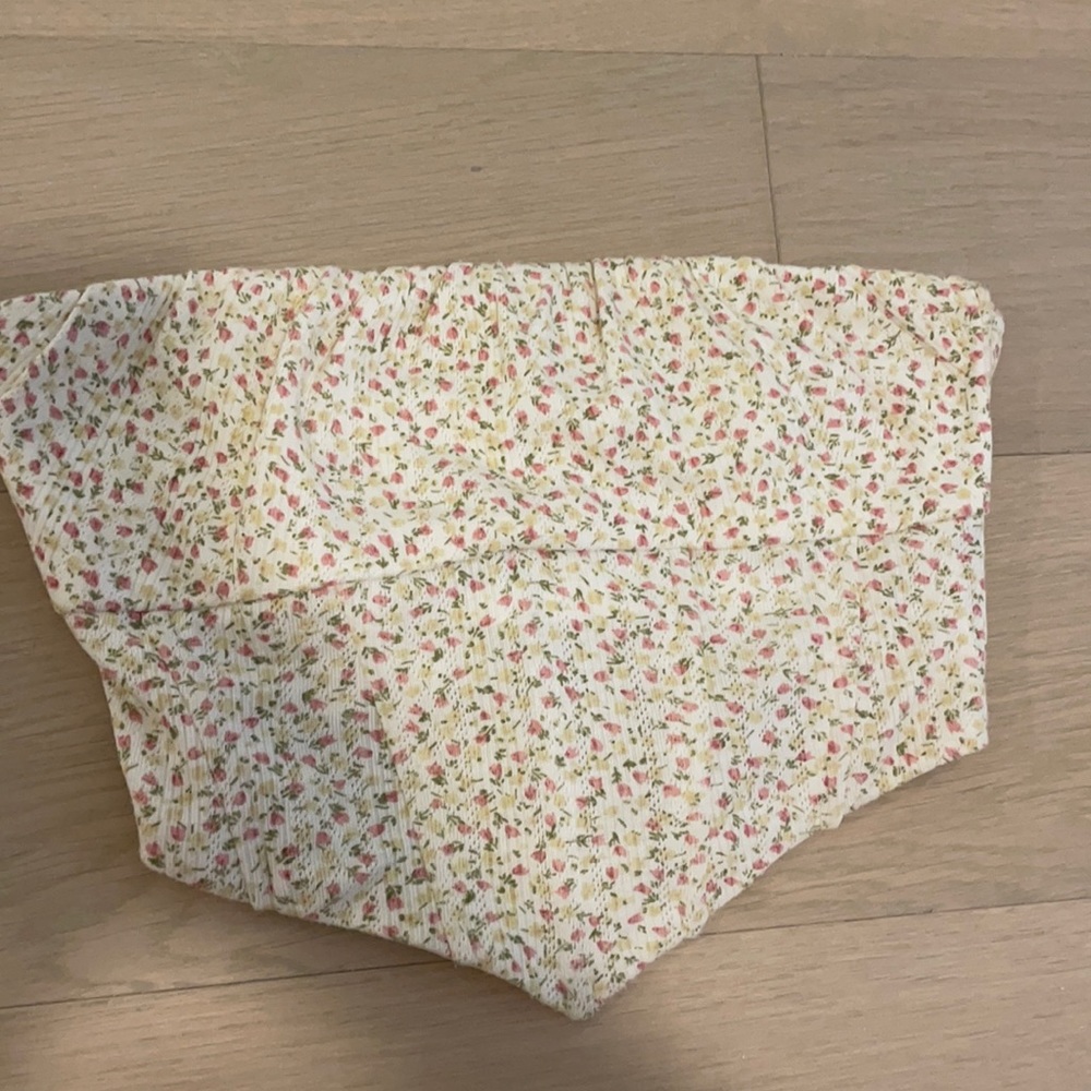 Princess Polly floral strapless top
